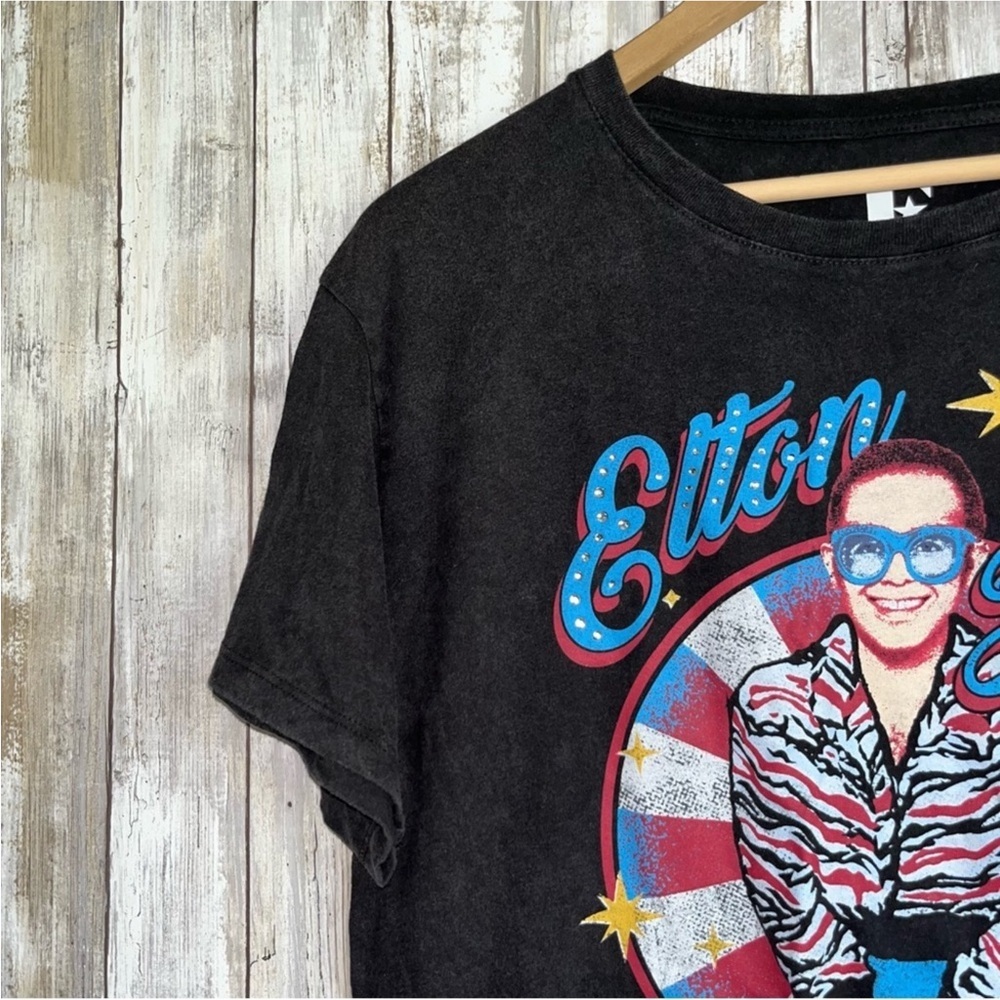Elton John Rocket Man Black Tee - Picture 4 of 5